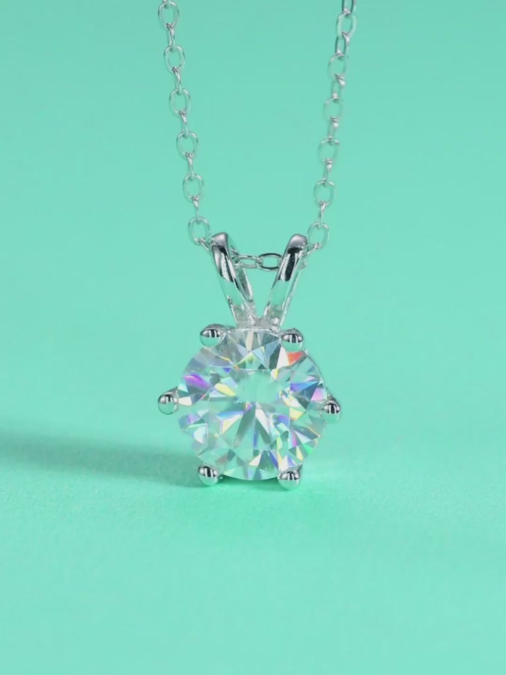 Solitiare Moissanite Pendant
