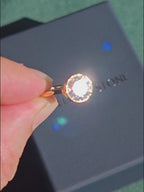 3-Carat Round Brilliant Moissanite Ring