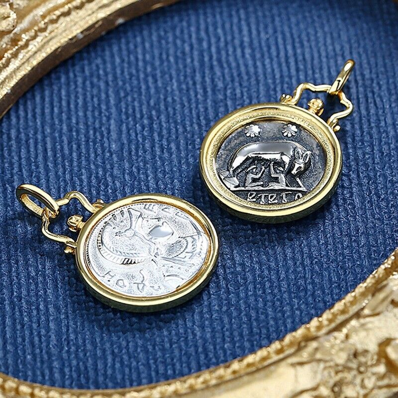 Pendentif réplique de pièce de monnaie romaine N1016