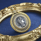 Pendentif pièce de monnaie grecque Arsinoe II N1001
