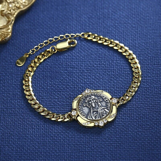 Bracelet chaîne épaisse Justinien II D1004