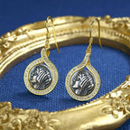 Boucles d'oreilles pièce de monnaie grecque Felicistes E1074