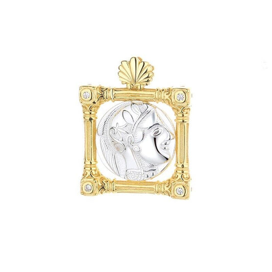 Pendentif pièce de monnaie grecque Artemis N1003