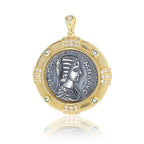 Pendentif pièce de monnaie romaine Julia Domna N1005