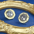 Boucles d'oreilles Hercules en pièces de monnaie grecques E1017