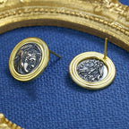Boucles d'oreilles pièces de monnaie Alexandre Macédoine E1072
