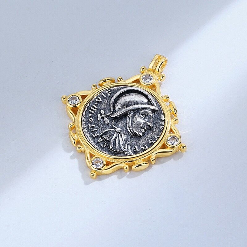 Pendentif pièce de monnaie grecque Mars N1028