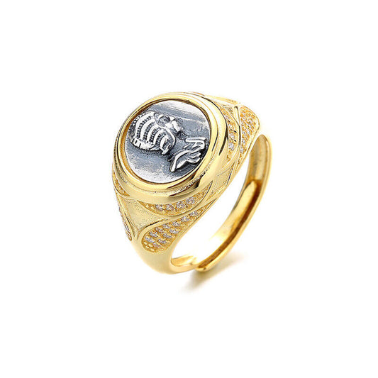 Bague réplique de pièce épaisse R1057