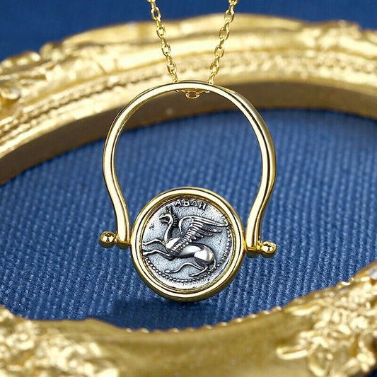 Gryphon Dauphin Grec Coin Flip Pendentif N1031