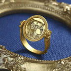 Bague à monnaie romaine retournée R1012