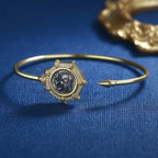 Bracelet jonc lion rugissant D1009