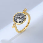 Bague de pièce de monnaie grecque Aphrodite R1039
