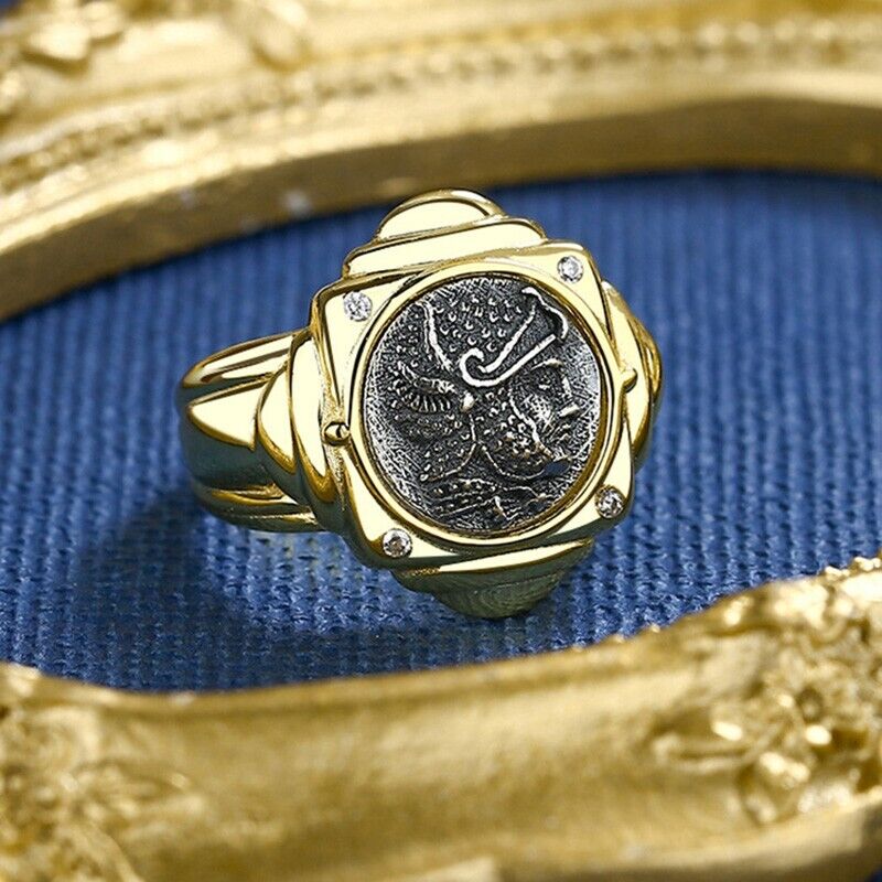Séleucide Victor Réplique Bague de pièce de monnaie grecque R1050