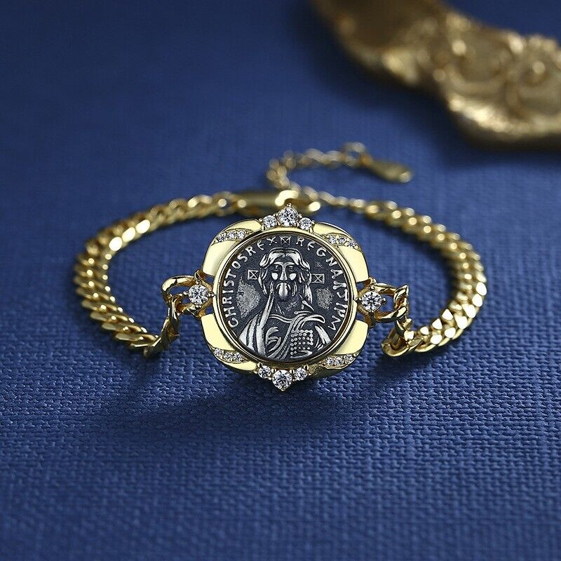 Bracelet chaîne épaisse Justinien II D1004