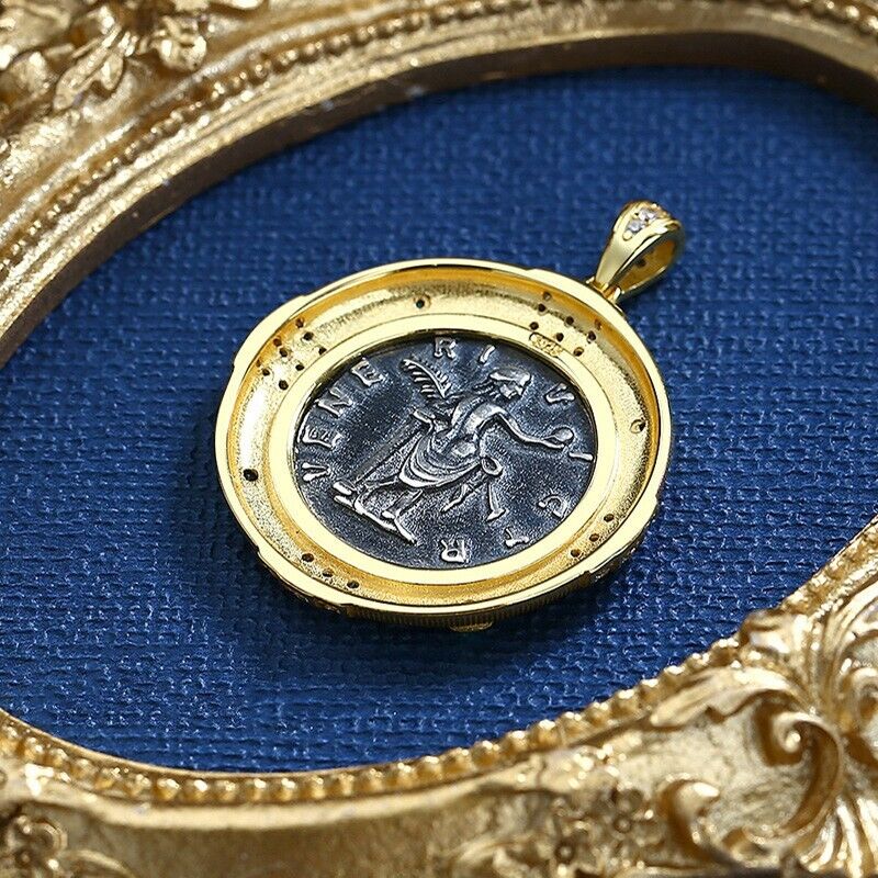 Pendentif pièce de monnaie romaine Julia Domna N1005