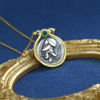 Collier de pièces de monnaie grecques Athéna N1033