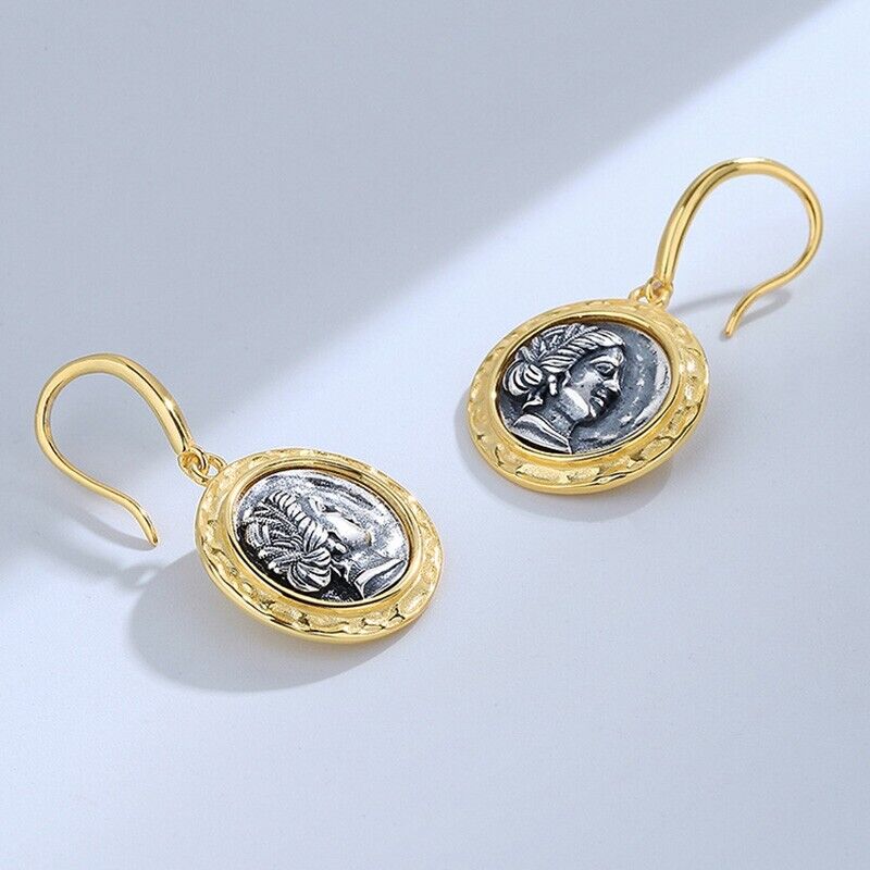 Boucles d'oreilles réplique de pièces de monnaie romaines E1057