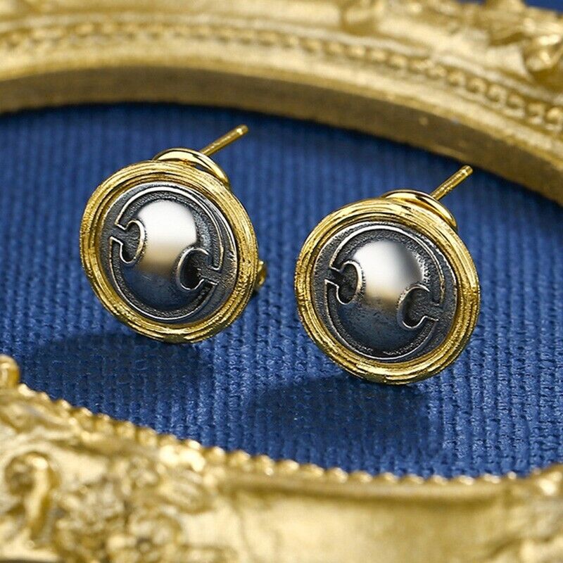 Boucles d’oreilles en pièces de monnaie grecques Bouclier et Pot E1076