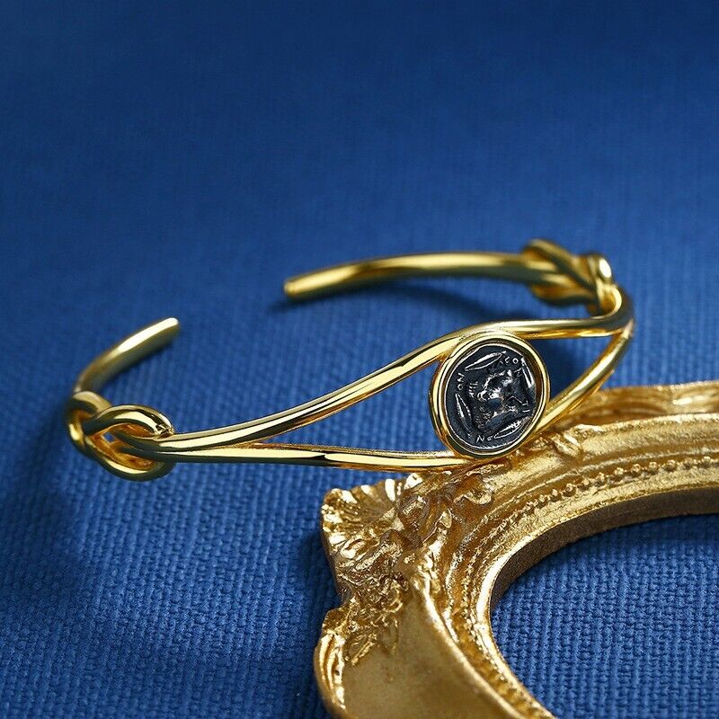 Bracelet jonc Lion rugissant D1006