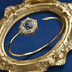 Bracelet jonc lion rugissant D1009