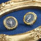 Boucles d'oreilles en pièces de monnaie romaines Julia Domna E1005