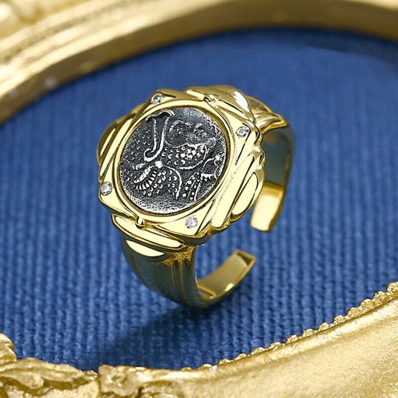 Séleucide Victor Réplique Bague de pièce de monnaie grecque R1050
