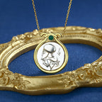 Collier de pièces de monnaie grecques Athéna N1033