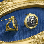 Boucles d'oreilles en pièces de monnaie grecques Helios E1045