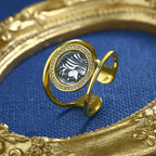 Bague pièce de monnaie grecque Felicistes R1051
