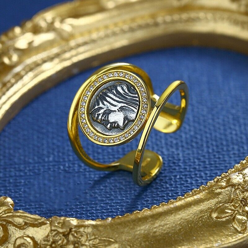 Bague pièce de monnaie grecque Felicistes R1051