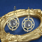 Boucles d'oreilles en pièces de monnaie grecques Athéna E1033