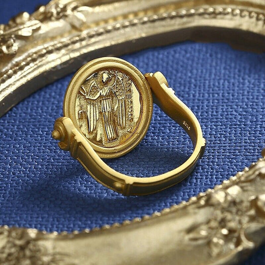 Bague à monnaie romaine retournée R1012