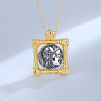 Pendentif pièce de monnaie grecque Artemis N1003