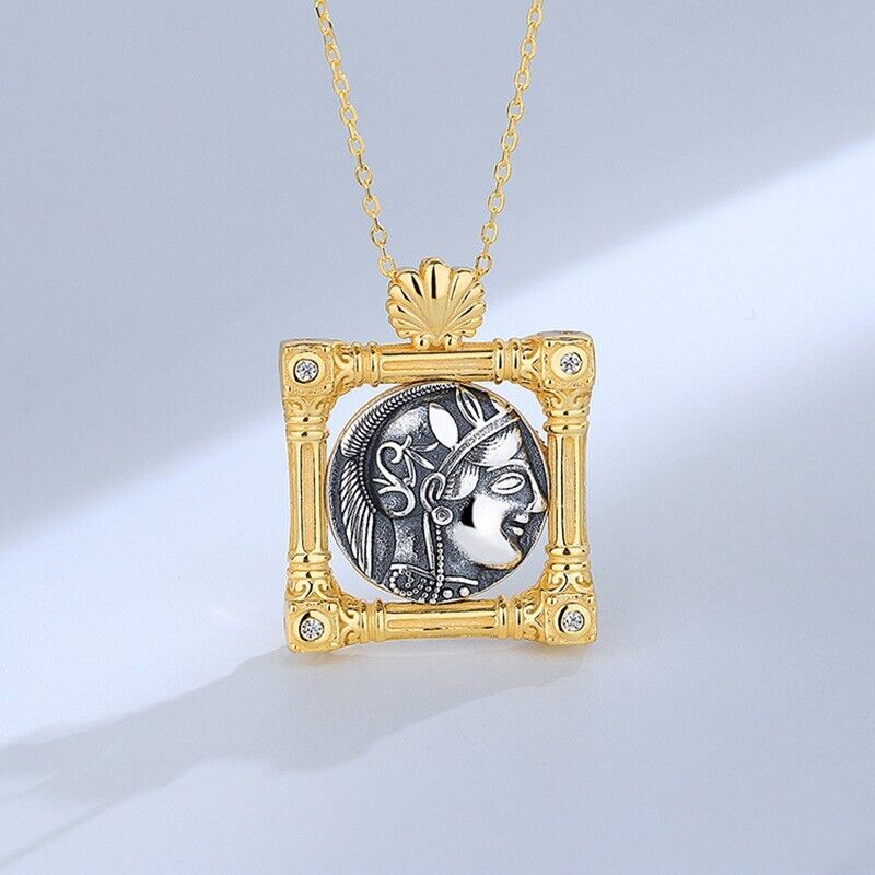 Pendentif pièce de monnaie grecque Artemis N1003