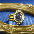 Bague de réplique de pièce de monnaie grecque Demeter R1024