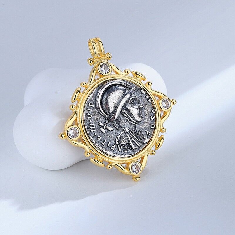 Pendentif pièce de monnaie grecque Mars N1028