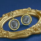 Boucles d'oreilles empereur romain E1034
