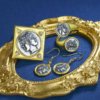 Bague pièce de monnaie romaine Janus R1028