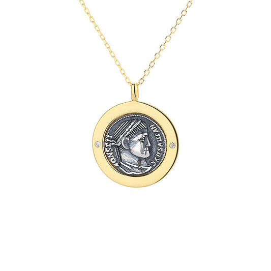 Pendentif réplique de pièce de monnaie romaine antique N1037