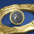 Pendentif à motifs de pièces de monnaie grecques Demeter N1030