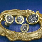 Boucles d'oreilles Hercules en pièces de monnaie grecques E1017