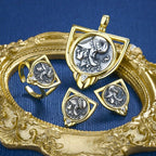 Pendentif pièce de monnaie grecque Athéna N1024