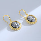 Boucles d'oreilles réplique de pièces de monnaie romaines E1057