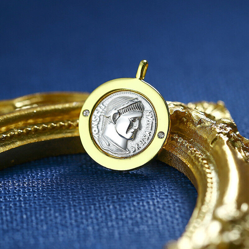 Pendentif réplique de pièce de monnaie romaine antique N1037