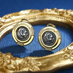 Boucles d'oreilles Hercules en pièces de monnaie grecques E1029