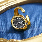 Bague réplique de pièce de monnaie grecque Artemis R1061