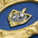 Pendentif pièce de monnaie grecque Athéna N1024