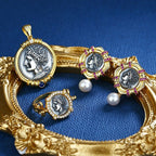 Bague pièce rotative Carthage Baal R1006