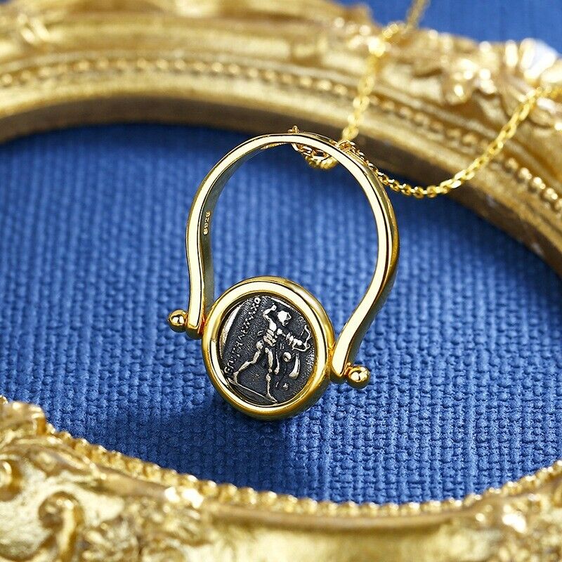 Griffin et Hercules Coin Ring R1026