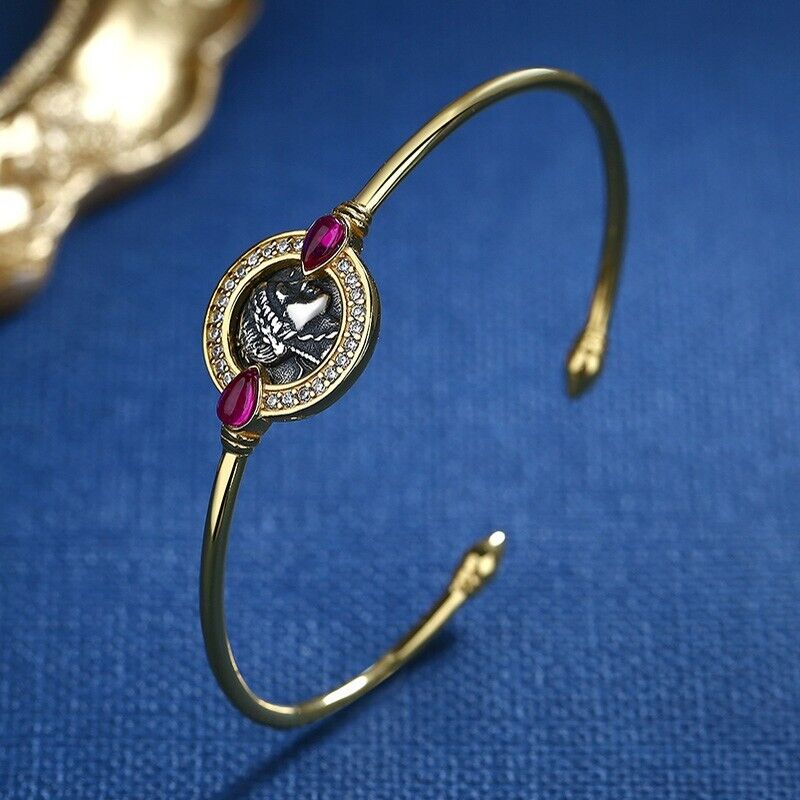 Bracelet jonc Apollo Rubis D1005
